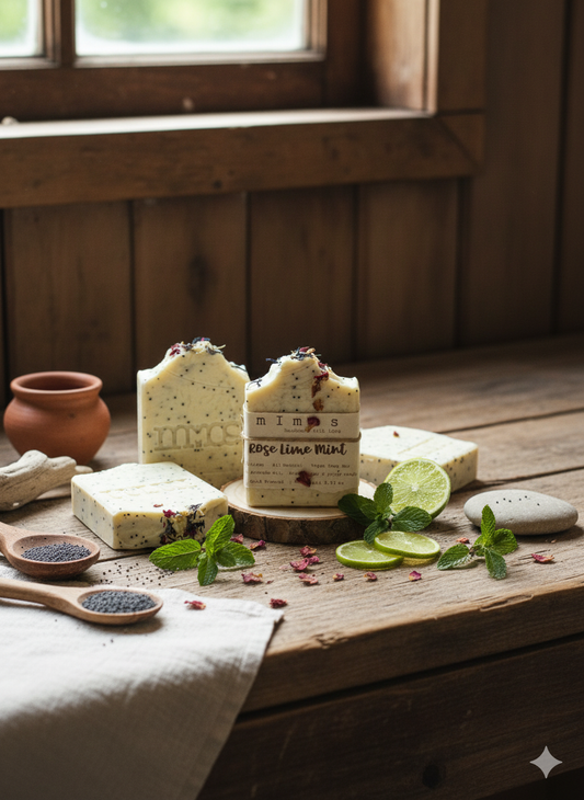 Rose Lime Mint Artisan Soap