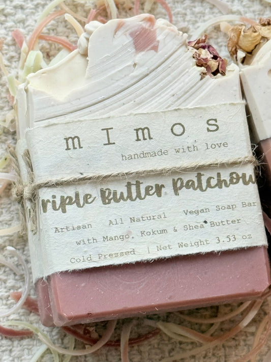 Triple Butter Patchouli Soap Bar