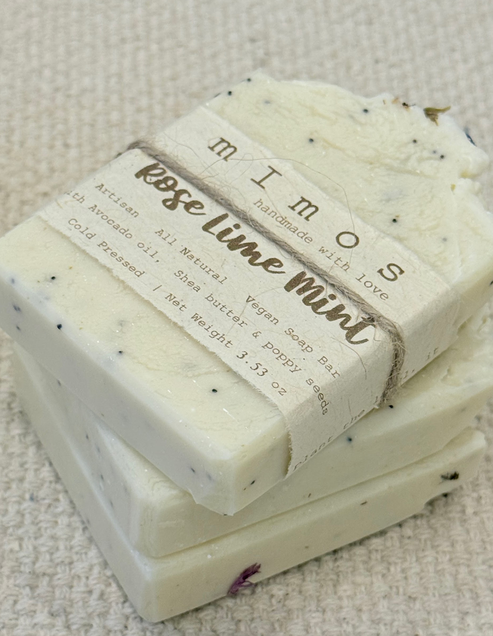 Rose Lime Mint Soap Bar