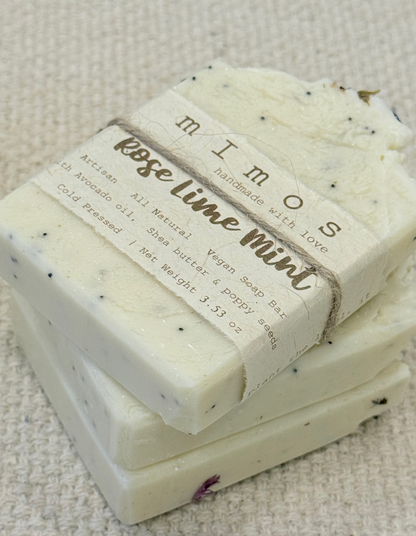 Rose Lime Mint Soap Bar