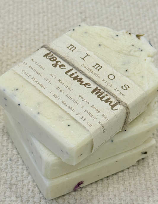 Rose Lime Mint Soap Bar